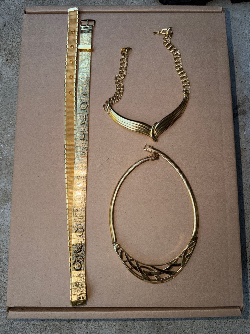 💥NI💥 Gold-Tone Women’s Necklace Set - Classic Layered Statement
